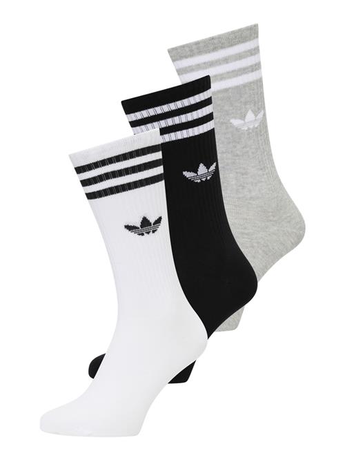 ADIDAS ORIGINALS Sokker 'Solid Crew'  grå-meleret / sort / hvid