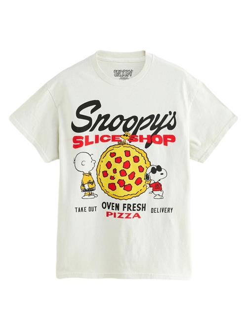 Next Shirts 'Snoopy Pizza'  ecru / gul / rød / sort