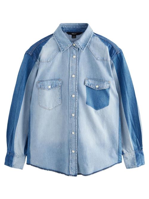 Next Bluse  blue denim / lyseblå