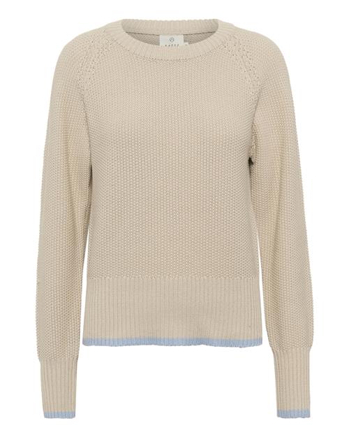 Kaffe Pullover  beige / lyseblå