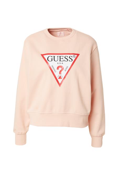 Se GUESS Sweatshirt  navy / fersken / rød / hvid ved About You