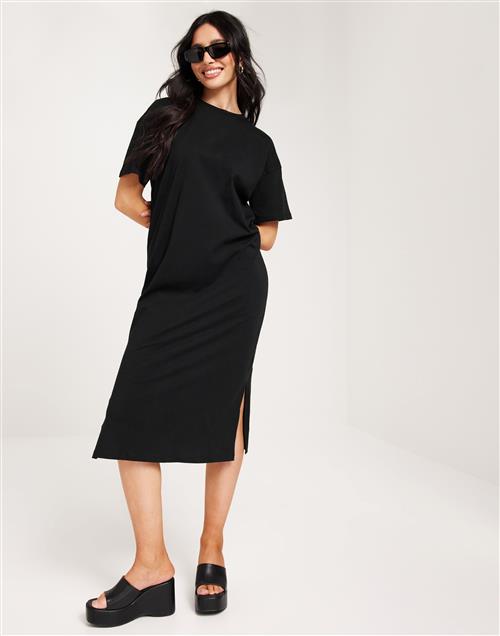 Vero Moda - Sort - Vmmolly Ss Oversize Calf Dress Noos