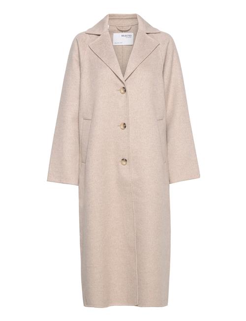 Slfnew Tama Handmade Wool Coat B Noos Selected Beige