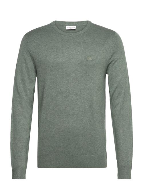 Ecovero L/S O-Neck Knit Lindbergh Green