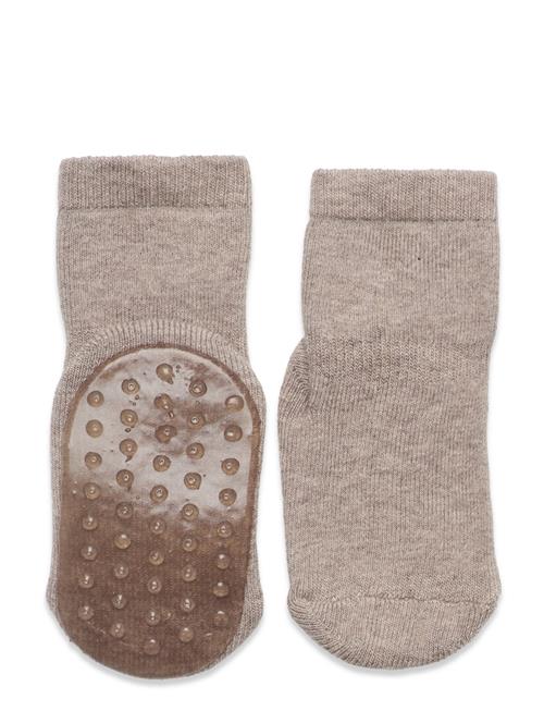 Cotton Socks - Anti-Slip Mp Denmark Brown