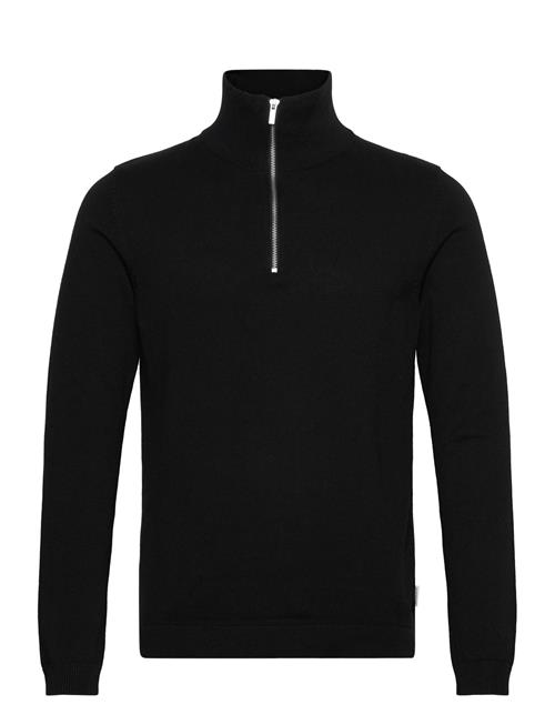 100 Recycle Knit Half Zip Lindbergh Black