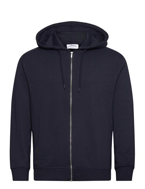 Recycled Zip Hoodie Sweat Lindbergh Navy