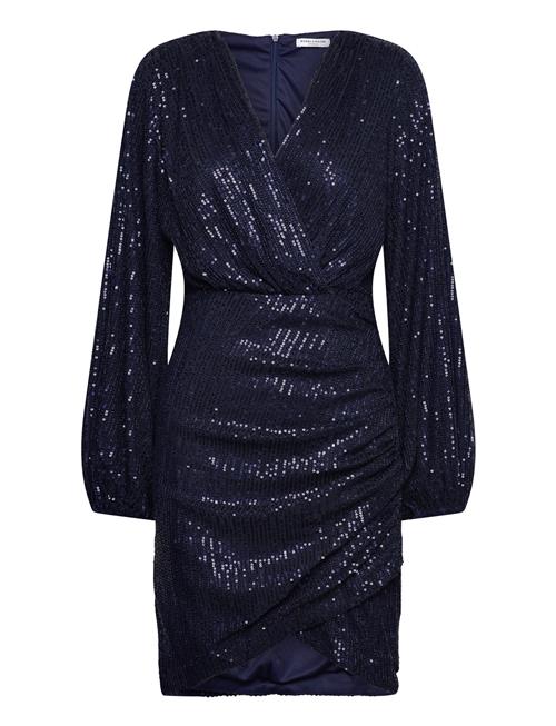 Leija Sparkling Wrap Dress Bubbleroom Navy