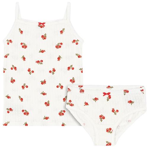 Konges Sløjd GOTS Minnie Underwear Gots Rose Red Undertøjssæt Rose Red | Hvid | 2 years