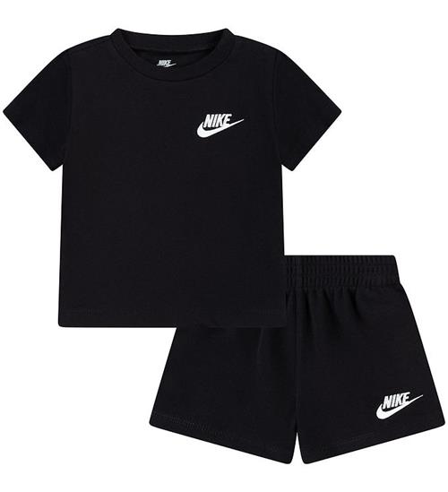 Nike Shortssæt - T-shirt/Shorts - Sort/Hvid