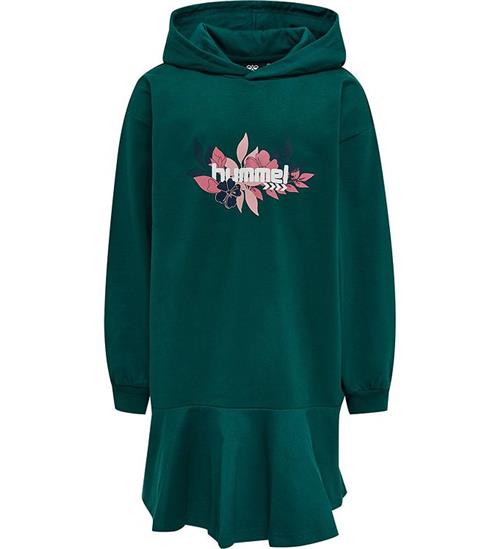 Hummel Kjole - hmlSaga Hoodie Dress - Deep Teal