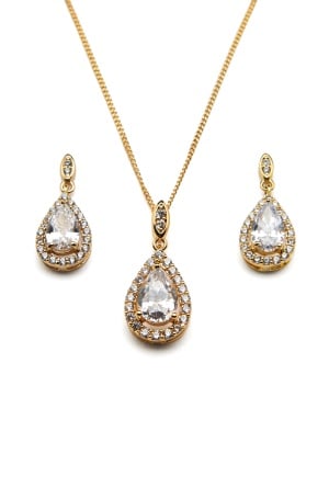 Ivory & Co Belmont Gold Pendant Set Gold One size