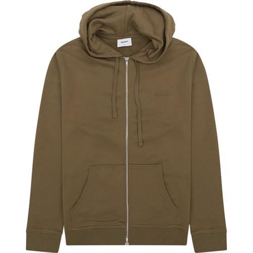 Bareen Classic Zip Hoodie Olive Green