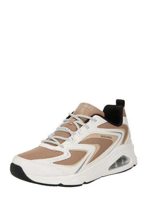 SKECHERS Sneaker low  mørkebeige / hvid