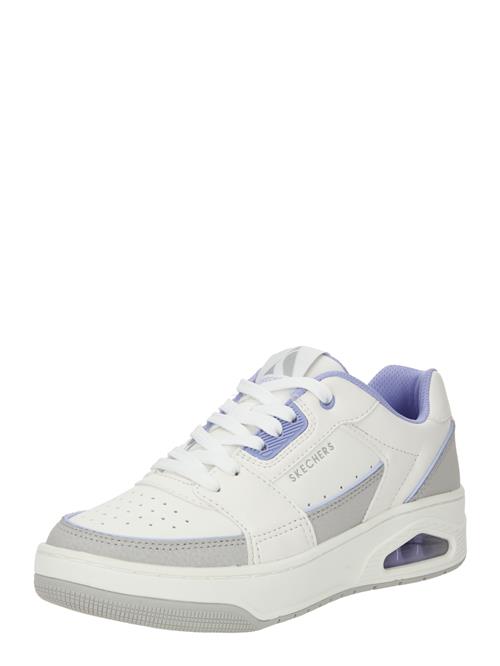 SKECHERS Sneaker low 'UNO COURT'  lyseblå / sølvgrå / hvid