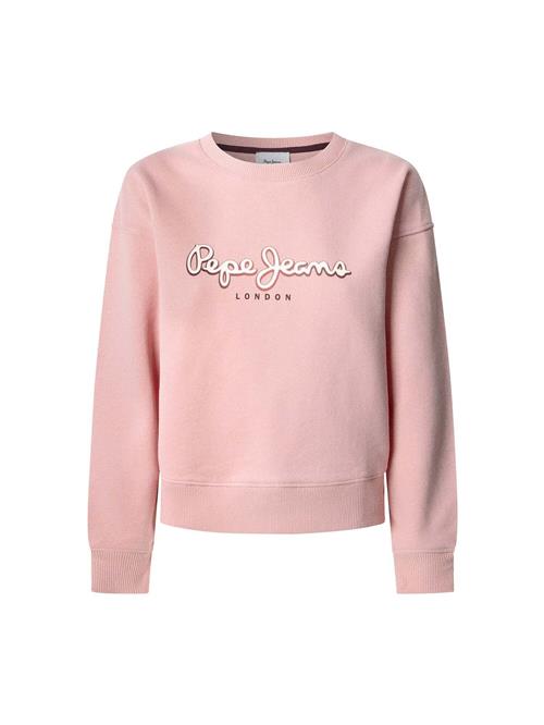 Pepe Jeans Sweatshirt 'Maddy'  lyserød / mørk pink / hvid