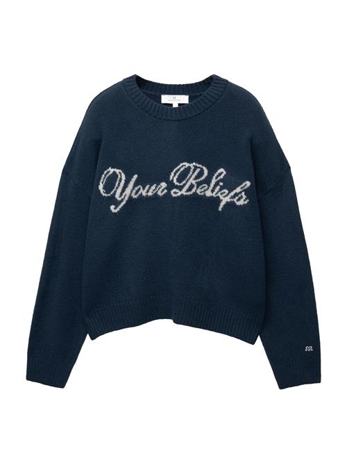 Se Pull&Bear Pullover 'PACIFIC'  natblå / offwhite ved About You