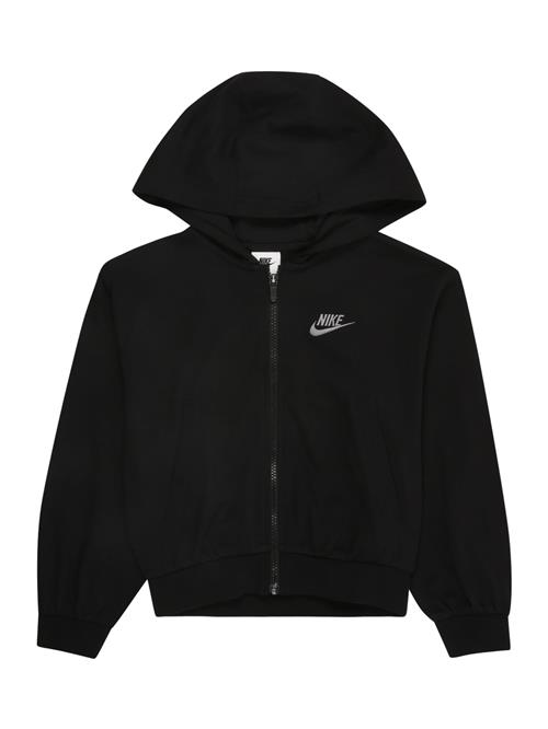 Nike Sportswear Sweatjakke  grå / sort