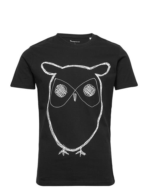 Big Owl Tee - Gots/Vegan Knowledge Cotton Apparel Black