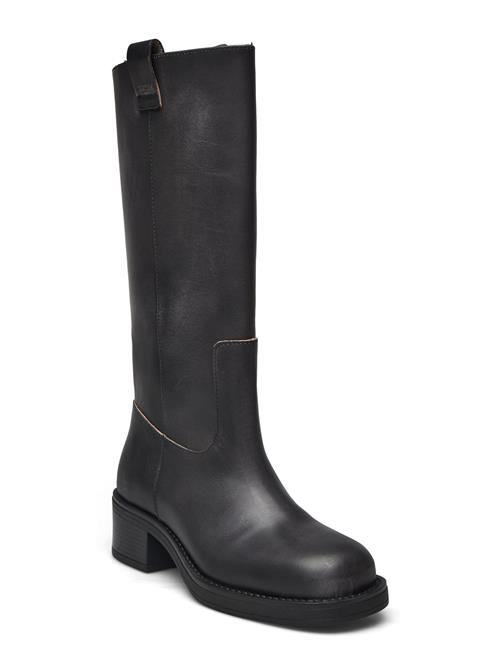 Sajan Leather Boots ALOHAS Black