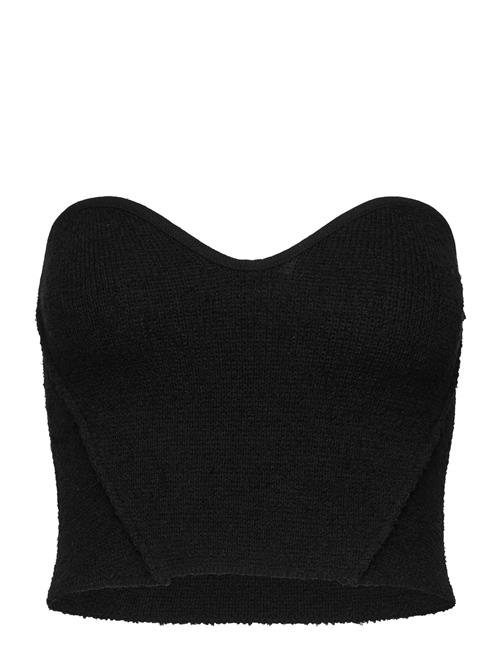 Tweed Corset Top Mango Black