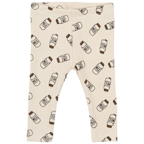 The New Siblings GOTS Nigel Leggings White Swan 80 cm  Creme  80 cm  mand