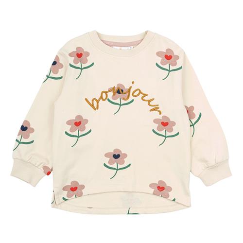 The New Siblings GOTS Netty Sweatshirt White Swan 80 cm  Creme  80 cm  kvinde