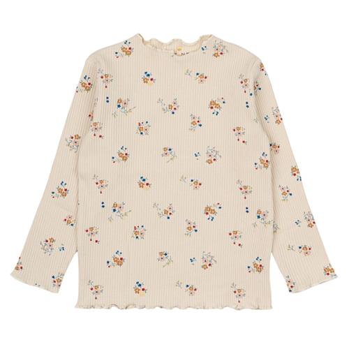 The New Siblings GOTS Naya Rib T-shirt White Swan 80 cm  Creme  80 cm  kvinde
