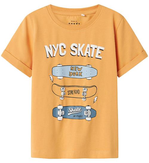 Name It T-shirt - NmmVux - Gold Earth/Skateboards