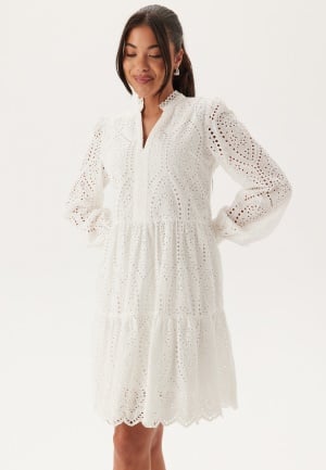 Se YAS Yasholi LS Dress Star White XL ved Bubbleroom