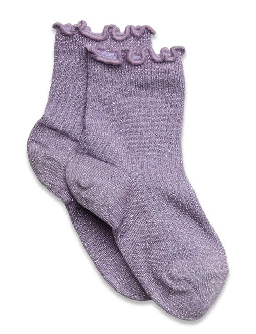 Doris Glitter Socks Mp Denmark Purple