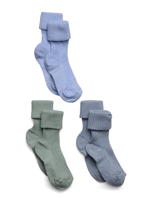 Cotton Rib Baby Socks - 3-Pack Mp Denmark Blue