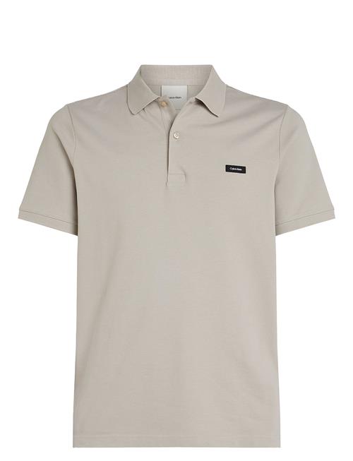 Stretch Pique Slim Polo Calvin Klein Grey