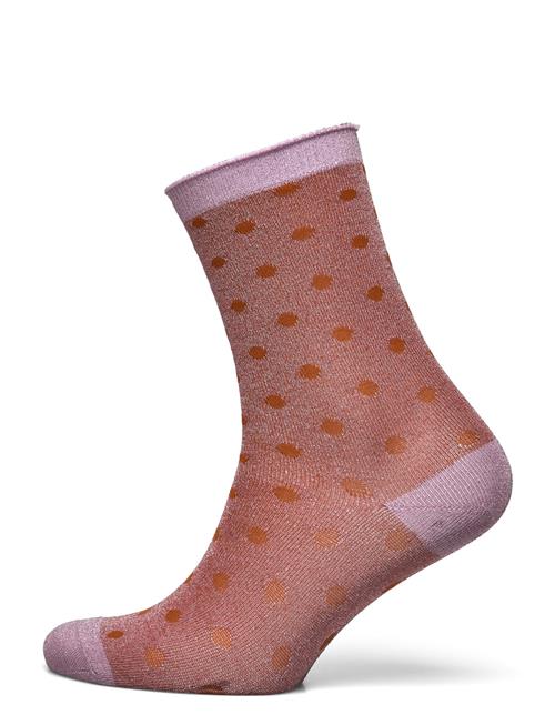 Donna Glitter Socks Mp Denmark Pink