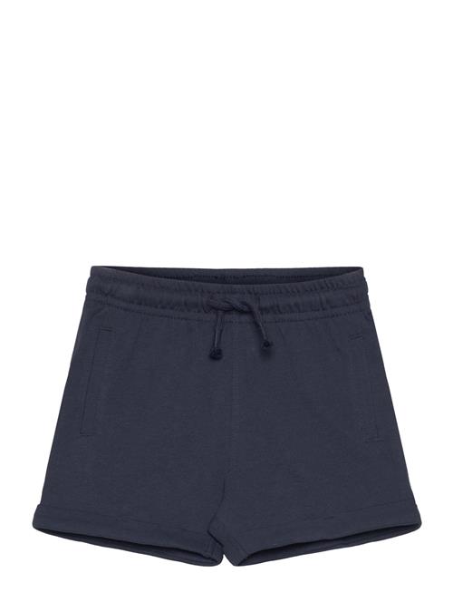 Cotton Shorts With Elastic Waist Mango Navy