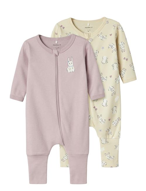 Se Nbfnightsuit 2P Zip Ff Sand Rabbit Noos Name It Pink ved Booztlet