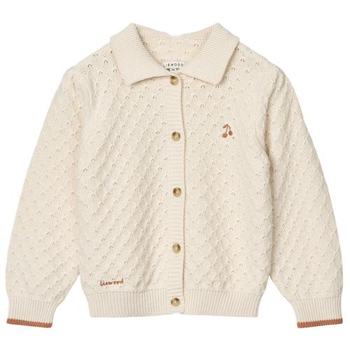 Liewood Jane Strikket Cardigan Sandy 104cm  Creme  104 cm  kvinde