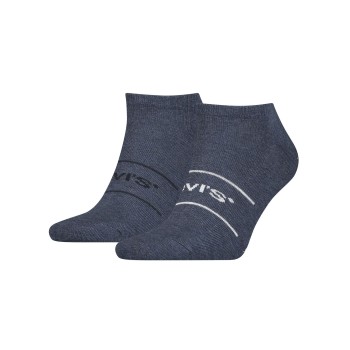 Levis Strømper 2P Organic Cotton Ankle Sock Marineblå Str 43/46