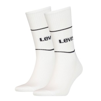 Levis Strømper 2P Organic Cotton Sock Hvid/Sort Str 39/42