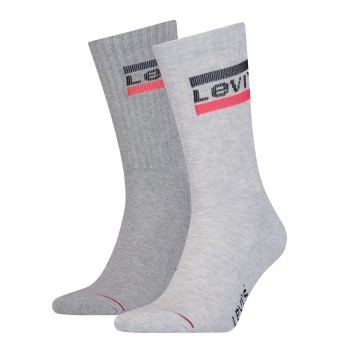 Levis Strømper 2P Sport Regular Cut Sock Grå Str 43/46