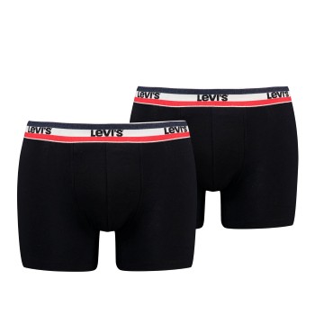 Levis 2P Sportswear Logo Base Boxer Sort bomuld Medium Herre