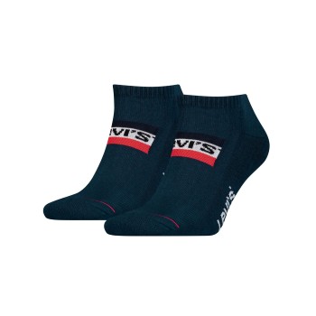 Levis Strømper 2P Sportswear Logo Low Cut Sock Marineblå Str 43/46