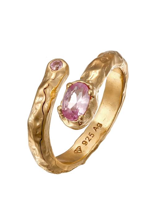 Haze&Glory Ring  guld / lys pink