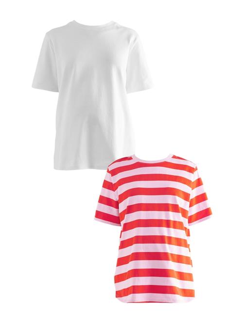 Se Next Shirts  lys pink / orangerød / hvid ved About You