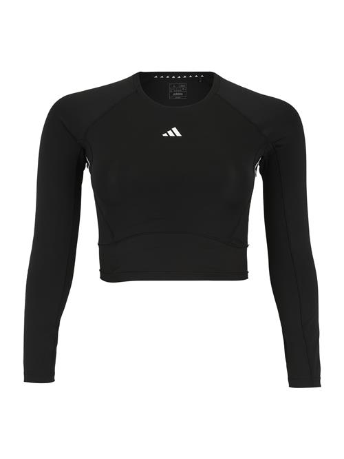 ADIDAS PERFORMANCE Funktionsbluse  sort / hvid