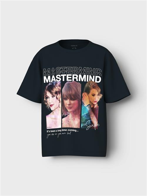 NAME IT Bluser & t-shirts 'NKFFIDAH TSWIFT'  turkis / mørkelilla / sort / hvid