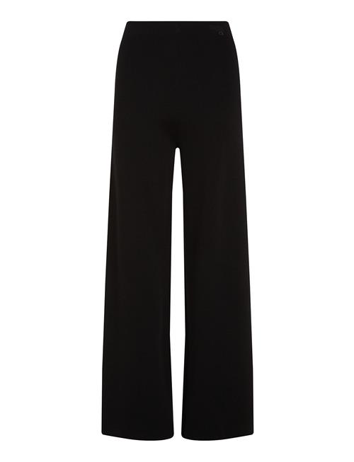 Se Df Wool Blend Straight Pant Calvin Klein Black ved Booztlet