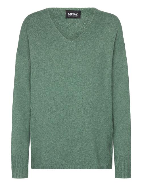 Se Olmrica Life L/S V-Neck Pullo Knt Only Maternity Green ved Booztlet