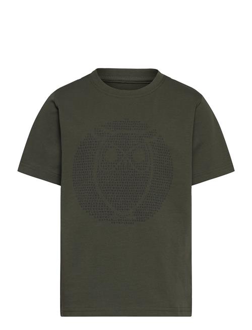 Regular Fit Owl Chest Print - Gots/ Knowledge Cotton Apparel Khaki