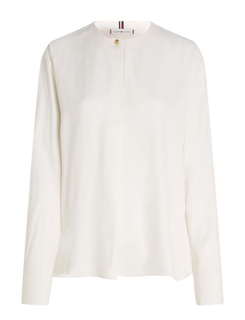 Se Fluid Viscose V-Neck Rlxd Blouse Tommy Hilfiger White ved Booztlet